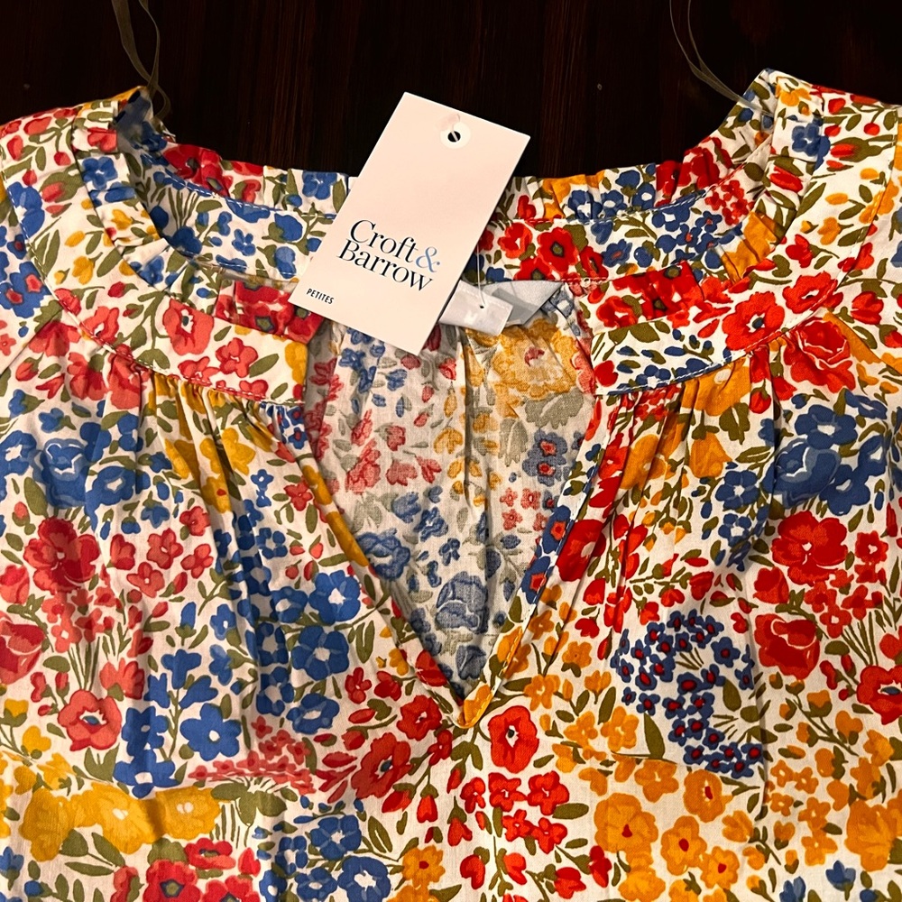 Croft & Barrow Multicolor Floral Top